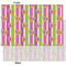 Butterflies & Stripes Tissue Paper - Heavyweight - XL - Front & Back