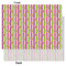 Butterflies & Stripes Tissue Paper - Lightweight - Large - Front & Back