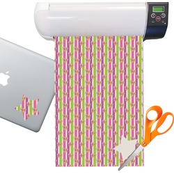 Butterflies & Stripes Sticker Vinyl Sheet (Permanent)