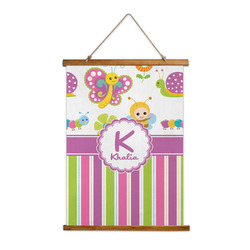 Butterflies & Stripes Wall Hanging Tapestry (Personalized)