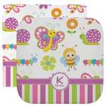Butterflies & Stripes Facecloth / Wash Cloth (Personalized)