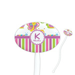 Butterflies & Stripes Oval Stir Sticks (Personalized)