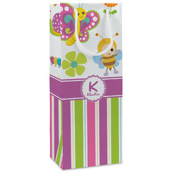 Butterflies & Stripes Wine Gift Bags - Gloss (Personalized)