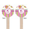 Butterflies & Stripes Wooden 6" Stir Stick - Round - Double Sided - Front & Back