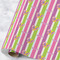 Butterflies & Stripes Wrapping Paper Roll - Matte - Large - Main