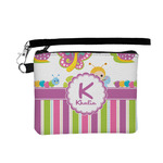 Butterflies & Stripes Wristlet ID Case w/ Name and Initial