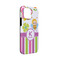 Butterflies & Stripes iPhone 13 Mini Tough Case - Angle