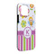 Butterflies & Stripes iPhone 13 Pro Max Tough Case - Angle