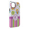 Butterflies & Stripes iPhone 14 Pro Max Tough Case - Angle