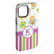 Butterflies & Stripes iPhone 15 Plus Tough Case - Angle