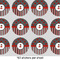 Ladybugs & Stripes 1" Multipurpose Round Labels - Sheet