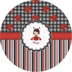 Ladybugs & Stripes Multipurpose Round Labels - 1" (Personalized)