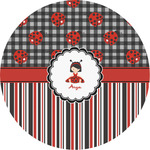 Ladybugs & Stripes Multipurpose Round Labels - 2" (Personalized)