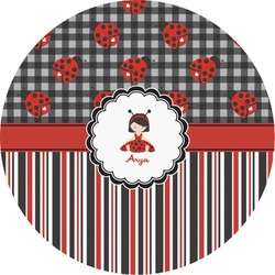 Ladybugs & Stripes Multipurpose Round Labels - 2" (Personalized)