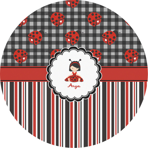 Custom Ladybugs & Stripes Multipurpose Round Labels - 2" (Personalized)