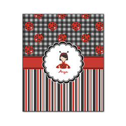 Ladybugs & Stripes Wood Print - 20x24 (Personalized)