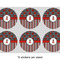 Ladybugs & Stripes 3" Multipurpose Round Labels - Sheet