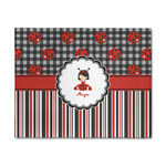 Ladybugs & Stripes 8' x 10' Patio Rug (Personalized)