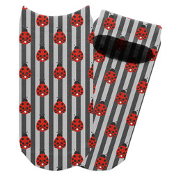 Ladybugs & Stripes Adult Ankle Socks