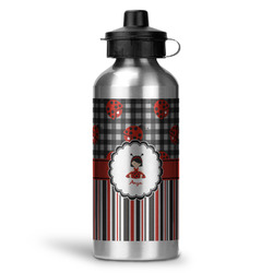 Ladybugs & Stripes Water Bottle - Aluminum - 20 oz (Personalized)