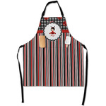 Ladybugs & Stripes Apron With Pockets w/ Name or Text