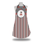 Ladybugs & Stripes Apron w/ Name or Text