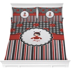 Ladybugs & Stripes Comforter Set - Full / Queen (Personalized)