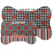 Ladybugs & Stripes Bone Shaped Mat Comparison