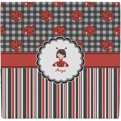 Ladybugs & Stripes Ceramic Tile Hot Pad (Personalized)