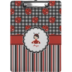 Ladybugs & Stripes Clipboard (Letter Size) (Personalized)
