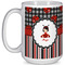 Ladybugs & Stripes Coffee Mug - 15 oz - White Full