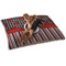 Ladybugs & Stripes Dog Bed - Small LIFESTYLE