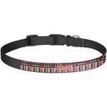 Ladybugs & Stripes Dog Collar - Large (Personalized)