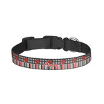 Ladybugs & Stripes Dog Collar - Small (Personalized)