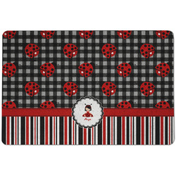 Ladybugs & Stripes Dog Food Mat w/ Name or Text