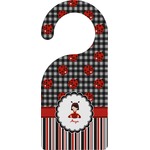 Ladybugs & Stripes Door Hanger (Personalized)