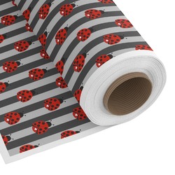 Ladybugs & Stripes Fabric by the Yard - Cotton Twill