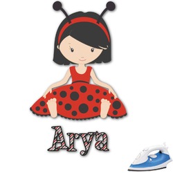 Ladybugs & Stripes Graphic Iron On Transfer - Up to 15"x15" (Personalized)