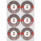 Ladybugs & Stripes Icing Circle - Large - Set of 6