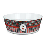 Ladybugs & Stripes Kid's Bowl (Personalized)