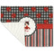 Ladybugs & Stripes Linen Placemat - Folded Corner (single side)