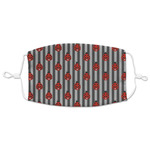 Ladybugs & Stripes Adult Cloth Face Mask - XLarge