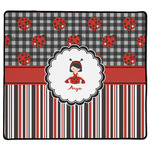 Ladybugs & Stripes XL Gaming Mouse Pad - 18" x 16" (Personalized)