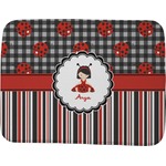 Ladybugs & Stripes Memory Foam Bath Mat - 48"x36" (Personalized)