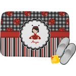 Ladybugs & Stripes Memory Foam Bath Mat - 24"x17" (Personalized)