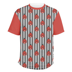 Ladybugs & Stripes Men's Crew T-Shirt - Large
