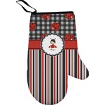 Ladybugs & Stripes Right Oven Mitt (Personalized)