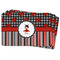 Ladybugs & Stripes Rectangular Fridge Magnet - THREE