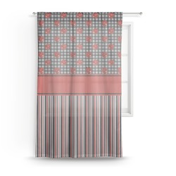 Ladybugs & Stripes Sheer Curtain - 50"x84"