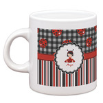 Ladybugs & Stripes Espresso Cup (Personalized)
